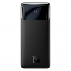 Baseus Bipow 15W Hızlı Şarj 30000 mAh LED Göstergeli Powerbank (Siyah)