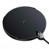 Baseus Dijital LED Ekran 15W Gen2 Hızlı Kablosuz Şarj Cihazı (Siyah)