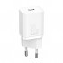 Baseus Super Si 1C 30W PD Type-C Hızlı Şarj Adaptörü - İPhone 15-14-13-12-11 Hızlı Şarj (Beyaz)