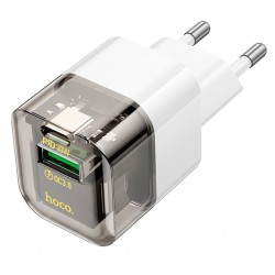 HOCO C131A Platinum PD30W+QC3.0 Girişli Hızlı Şarj Başlığı (Siyah)