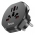 Hoco AC6 Travel Power Universal Seyahat Şarj Adaptörü EU (Siyah)