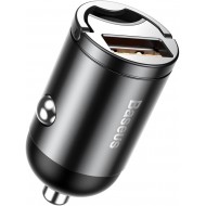 Baseus Tiny Star Mini Usb Port 30w Hızlı Araç Şarj Cihazı (Siyah)