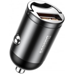 Baseus Tiny Star Mini Usb Port 30w Hızlı Araç Şarj Cihazı (Siyah)