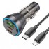 Hoco NZ12D Lucky 60 W Type-C to Lightning Kablolu Hızlı Araç Şarj Aleti (Siyah)