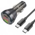 Hoco NZ12B Unimpeded 48 W Type-C Kablolu Hızlı Araç Şarj Aleti (Siyah)