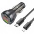 HOCO NZ12B Unimpeded PD48W Type-C to Lightning Hızlı Araç Şarj Aleti (Siyah)