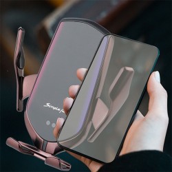 R2 Qi 10W Kablosuz Şarjlı Havalandırma Araç Telefon Tutucu