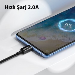 Baseus Superior Series USB to Mikro Hızlı Şarj ve Data Kablosu 2A 1m (Siyah)
