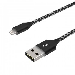 İPhone 14-13-12 11 3.0A Hızlı Halat Usb Şarj Kablosu 1 Metre (Siyah)