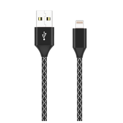 İPhone 14-13-12 11 3.0A Hızlı Halat Usb Şarj Kablosu 1 Metre (Siyah)