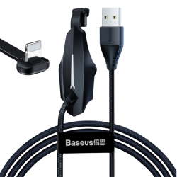 Baseus Colorful Suction iPhone Oyuncu Usb Şarj Kablosu 2.4A 1.2m (Siyah)