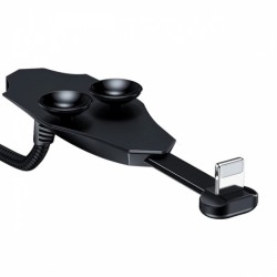 Baseus Colorful Suction iPhone Oyuncu Usb Şarj Kablosu 2.4A 1.2m (Siyah)