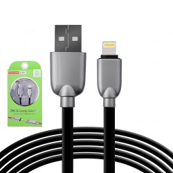 iPhone 5s / 6s / 7 / 7 Plus / 8 / 8 Plus Zinc Alloy Dayanıklı 3.0a 150 cm Usb Kablo (Siyah)