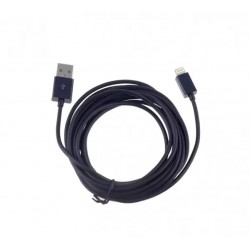 iPhone 11-12-13-14 Usb Şarj Data Kablosu 3 Metre (Siyah)