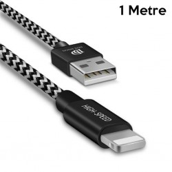 Dux Ducis K-One Cable iPhone Lightning Usb Şarj Kablosu 1 Metre (Siyah)
