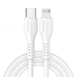 DUX DUCİS İPhone 20W Hızlı Şarj İPhone 14-13-12-11 Şarj Kablosu 1 Metre (Beyaz)