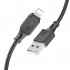 HOCO X101 USB to iPhone Lightning 2.4A Hızlı Şarj ve Data Kablosu (Siyah)