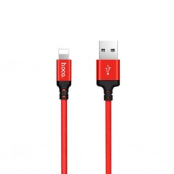 HOCO X14 İPhone 14-13-12-11 Usb Data ve Hızlı Şarj Kablosu (Kırmızı)