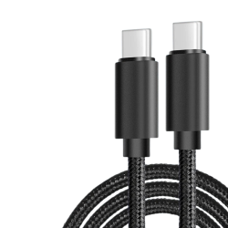 Type-C To Type-C 65W Hızlı Şarj ve Data Kablosu 1M (Siyah)