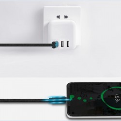 Type-C To Type-C 65W Hızlı Şarj ve Data Kablosu 1M (Siyah)