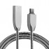 Usb Type-C Zinc Alloy Dayanıklı 2,4 A Metal Usb Kablo (Gümüş)