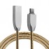 Usb Type-C Zinc Alloy Dayanıklı 2,4 A Metal Usb Kablo (Gold)
