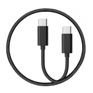 Type-C -TO Type C 60w Qc3.0A Hızlı 0.20cm Kısa Şarj Kablosu (Siyah)