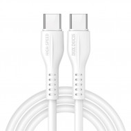 DUX DUCİS Type-C PD 60W QC4.0 Hızlı Şarj Kablosu 1 Metre (Beyaz)