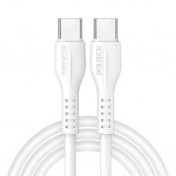 DUX DUCİS Type-C PD 60W QC4.0 Hızlı Şarj Kablosu 1 Metre (Beyaz)