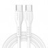 DUX DUCİS Type-C PD 60W QC4.0 Hızlı Şarj Kablosu 1 Metre (Beyaz)