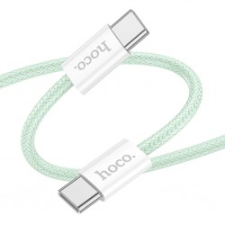 Hoco X104 60W Type-C to Type-C Hızlı Data ve Şarj Kablosu 1m (Yeşil)