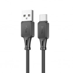 HOCO X101 Assistant USB to Type-C 3A Hızlı Şarj ve Data Kablosu (Siyah)