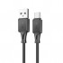 HOCO X101 Assistant USB to Type-C 3A Hızlı Şarj ve Data Kablosu (Siyah)