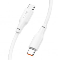HOCO X93 Force 60W Type-C to Type-C Ultra Hızlı Şarj ve Data Kablosu 2 Metre (Beyaz)