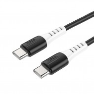 HOCO X82 60W Type-C to Type-C Hızlı Şarj Kablosu Silikon Data Kablosu (Siyah)
