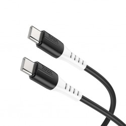 HOCO X82 60W Type-C to Type-C Hızlı Şarj Kablosu Silikon Data Kablosu (Siyah)