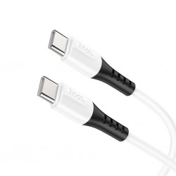 HOCO X82 60W Type-C to Type-C Hızlı Şarj Kablosu Silikon Data Kablosu (Beyaz)