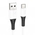 HOCO X82 Type-C to USB 3A Hızlı Silikon ve Şarj ve Data Kablosu (Beyaz)