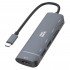 Nettech NT-0T04 USB + Hdmi + SD Kart To Type-C Dönüştürücü (Siyah)