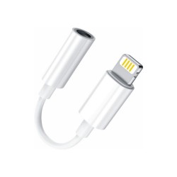 JH-002 Lightning To 3.5 mm Jack Dönüştürücü Kulaklık Adaptörü (Beyaz)