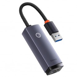Baseus Lite Series 100Mbps USB to RJ45 Ethernet LAN Port Adaptör (Gri)