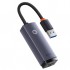Baseus Lite Series 100Mbps USB to RJ45 Ethernet LAN Port Adaptör (Gri)