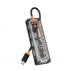 6in1 Type-c To USB3.0 + USB2.0 + Type-c PD 100W + SD + TF + HDMI Çoğaltıcı Hub