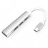 S-803 4in1 Type-C to 4x USB3.0 HUB Çoğaltıcı Çevirici Dönüştürücü Adaptör (Gri)