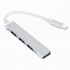 C-809 4in1 Type-C to USB Hub Adaptör Çevirici Dönüştürücü Çoğaltıcı (Gümüş)