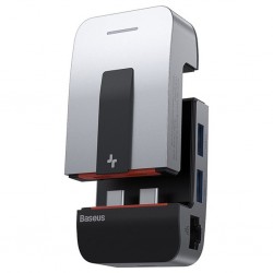 Baseus Armor Age 9in1 Type-C Çok Fonksiyonlu HUB HDMI RJ45 USB 3.0 (Gri)