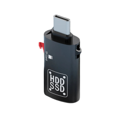 Type-C to USB + TF Kart Çevirici Otg Adaptör (Siyah)