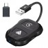İPhone-Android Kablosuz Carplay Dongle 5Ghz Adaptör Çevirici USB+Type-C Adaptör (Siyah)