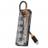 5in1 Type-c To USB3.0 + USB2.0 + Type-c PD 100W + HDMI + Ethernet Çoğaltıcı Transparan Hub