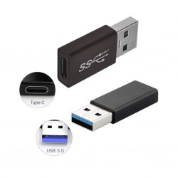 Dişi Type-C to Usb OTG Çevirici Dönüştürücü Adaptör (Siyah)